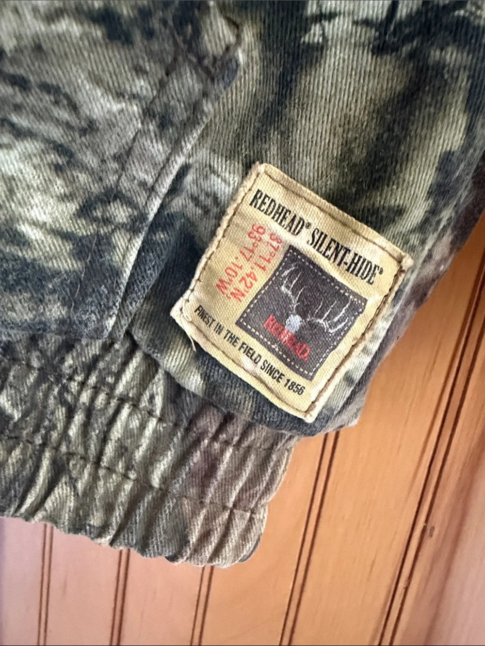 RedHead VTG Y2K Boys “Silent Hide” Camo Zip-Up Hooded Quilted Jacket. Youth Sm